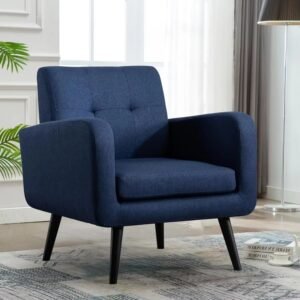 Blue Living Space Fabric Accent Chair for Living Room